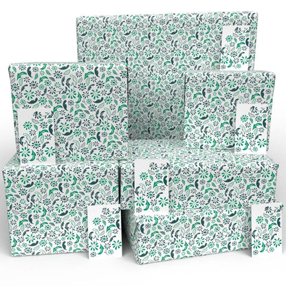 Vegan 100% Recycled Gift Wrap - Vegetables