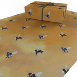 Vegan 100% Recycled Gift Wrap - Flying Birds