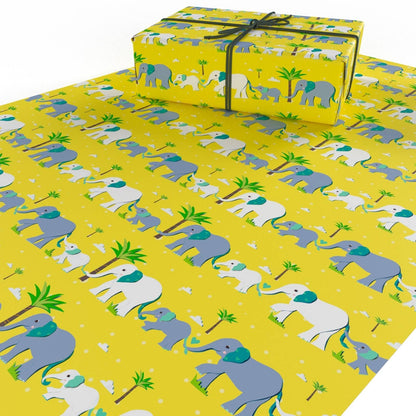 Children’s Vegan Wrapping Paper 100% Recycled - African Safari