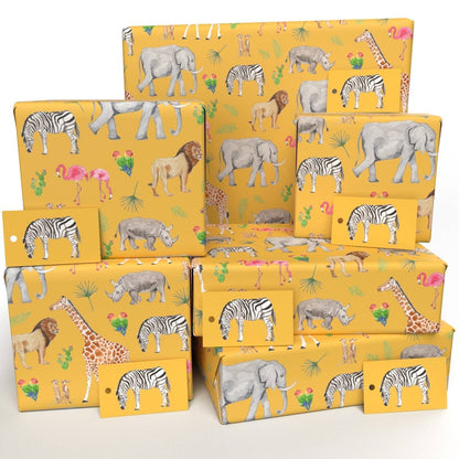Children’s Vegan Wrapping Paper 100% Recycled - Cavallini Fishes