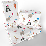 Children’s Vegan Wrapping Paper 100% Recycled - Yellow Baby Elephants