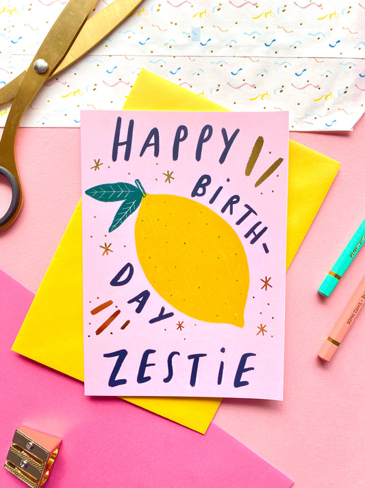 Happy Birthday Zestie Card