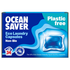 OceanSaver Non Bio Eco Laundry Capsules - Fresh linen scent