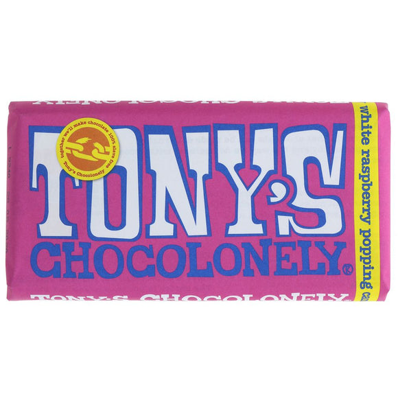 Tony's Chocolonely White Chocolate Raspberry Popping Candy