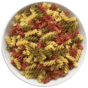 Organic Tricolore Fusilli Pasta Twirls - 100g