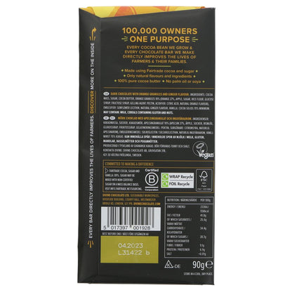 Divine Dark Chocolate with Ginger & Orange - 90g