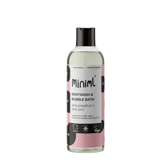 Mimiml Body Wash & Bubble Bath Pink Grapefruit & Aloe - 500ml