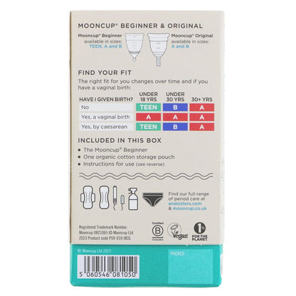 Mooncup Beginner Menstrual Cup Size Teen