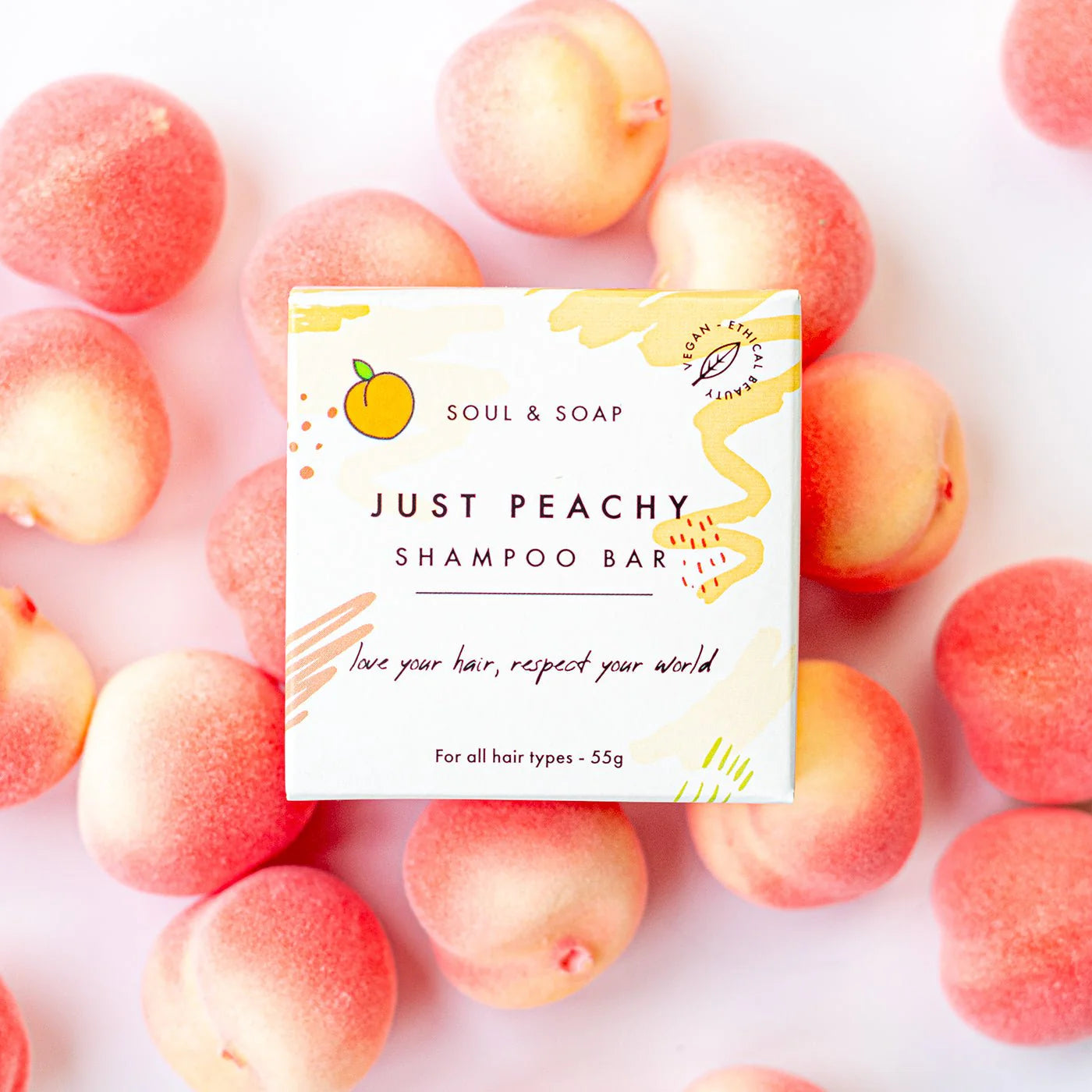 Just Peachy Solid Shampoo Bar