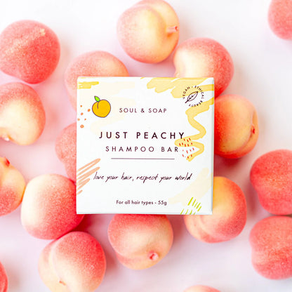 Just Peachy Solid Shampoo Bar