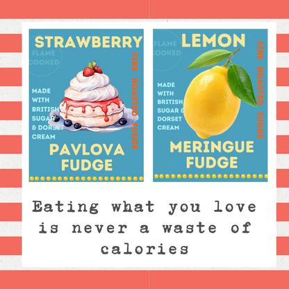 Strawberry Pavlova Fire Roasted Fudge