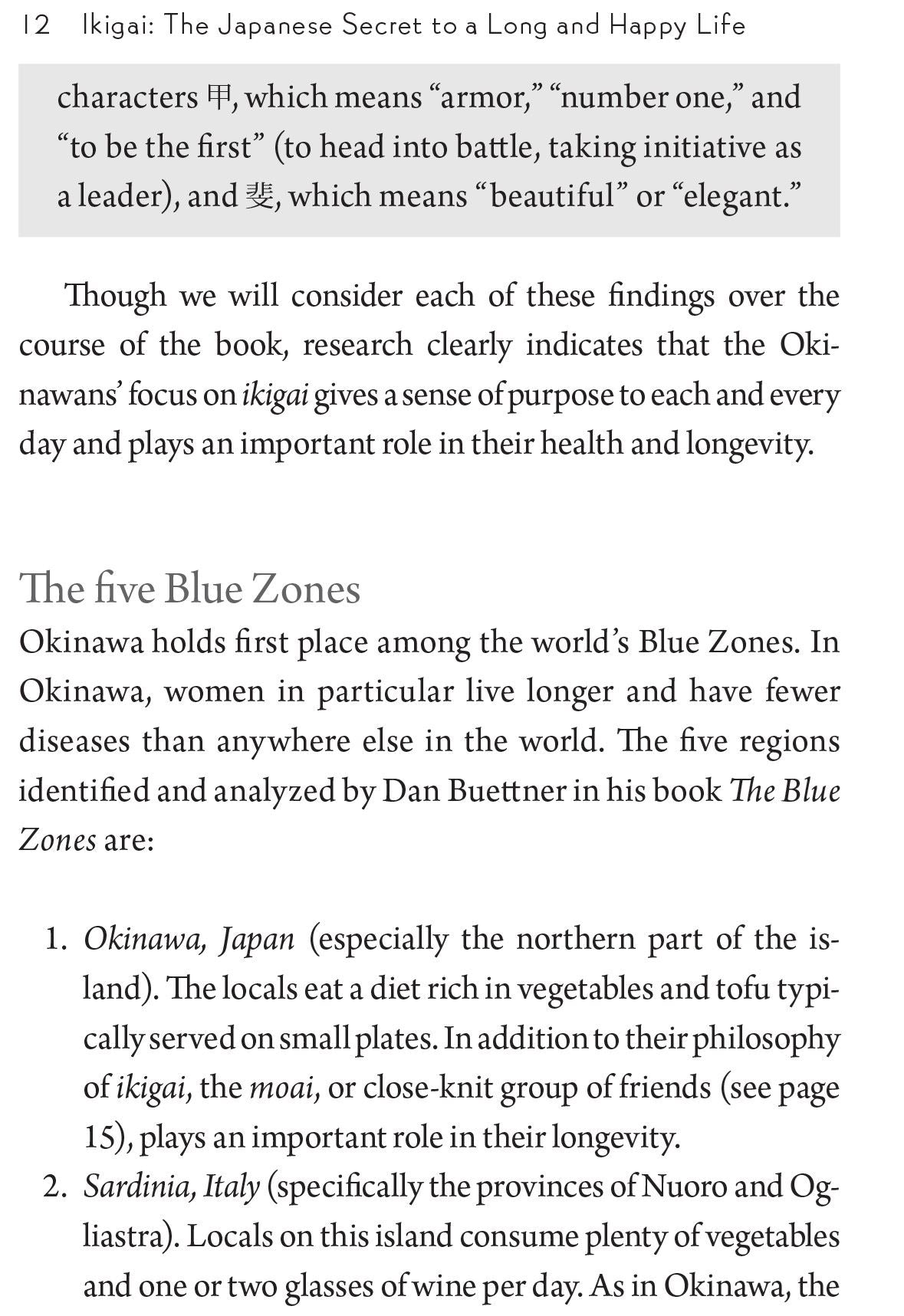 Ikagai: The Japanese Secret to a Long and Happy Life