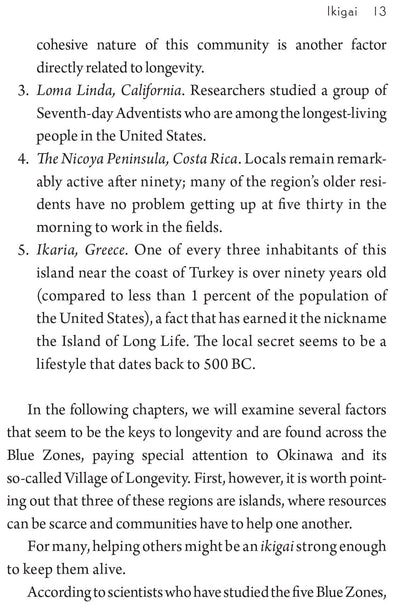 Ikagai: The Japanese Secret to a Long and Happy Life