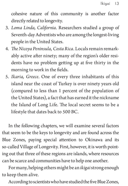 Ikagai: The Japanese Secret to a Long and Happy Life