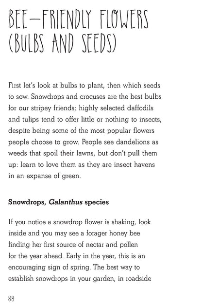 Plant Trees Sow Seeds Save the Bees