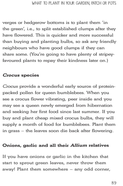 Plant Trees Sow Seeds Save the Bees