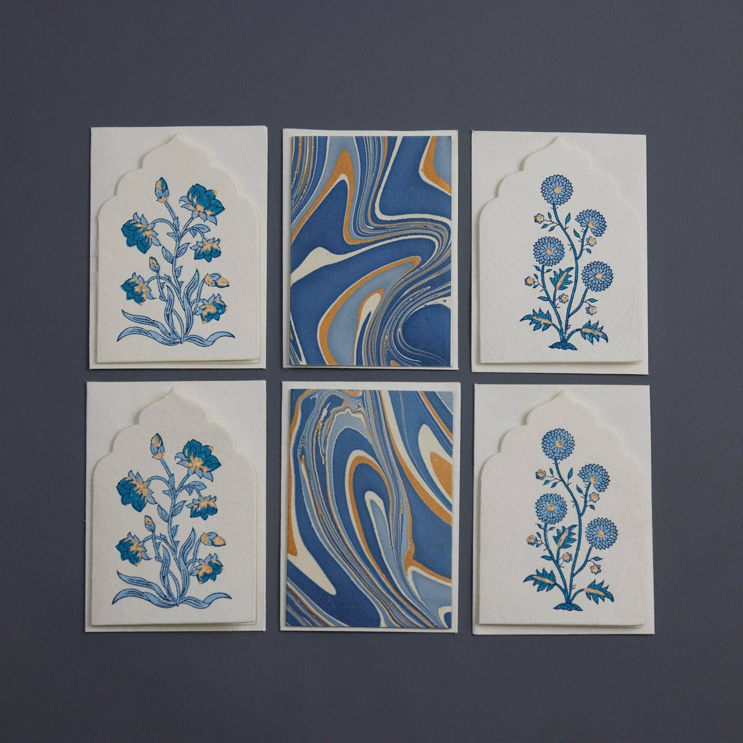 Sapphire Notecard Boxset of 6