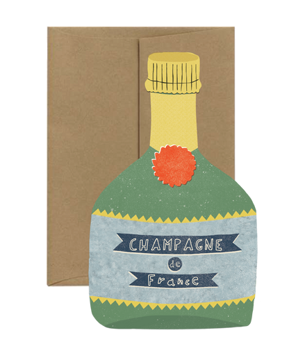 Le Champagne Greeting Card