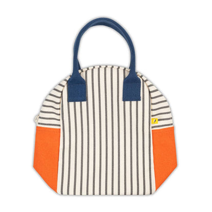 Fluf Zipper Lunch Bag Pencil Stripe Nautical