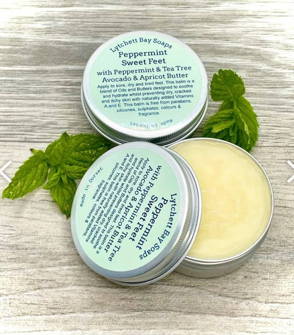 Foot Rescue Balm Peppermint Sweet Feet - Lytchett Bay Soaps