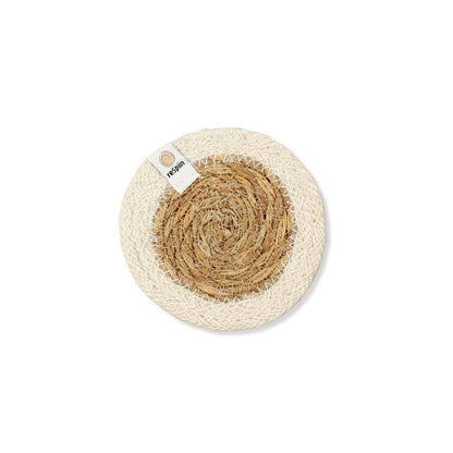 ReSpiin Set of 6 Seagrass & Jute Coasters