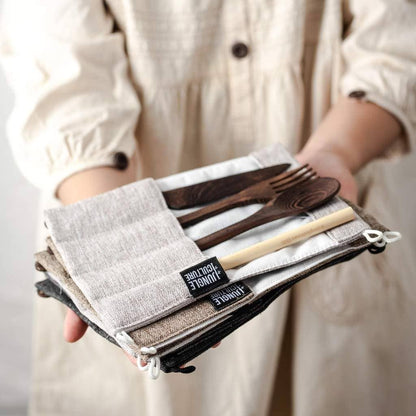 Upcycled Sustainable Wooden Cutlery Set