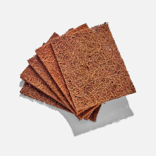 Biodegradable Coconut Dish Scrubbers - Kitchen Scourers 5 Pack