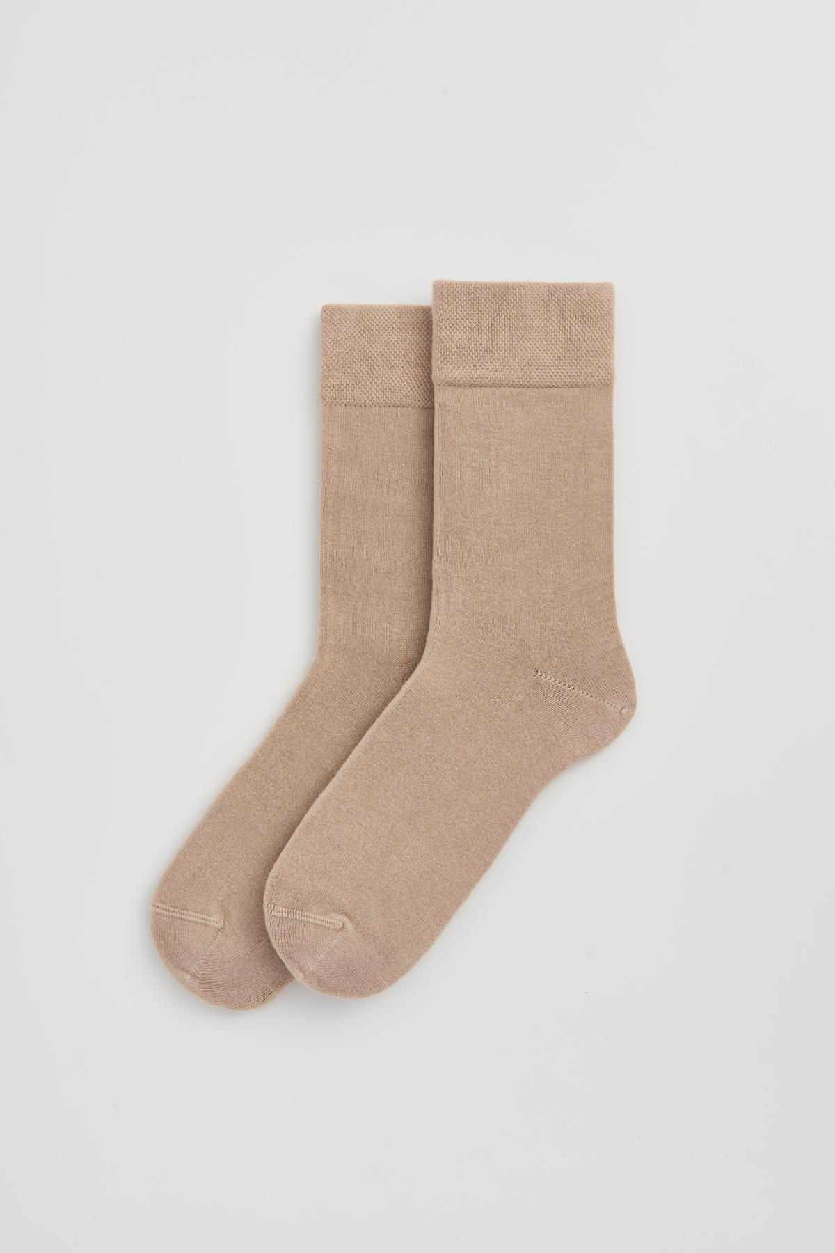 Pairs Milky Tea Beige Bamboo Socks