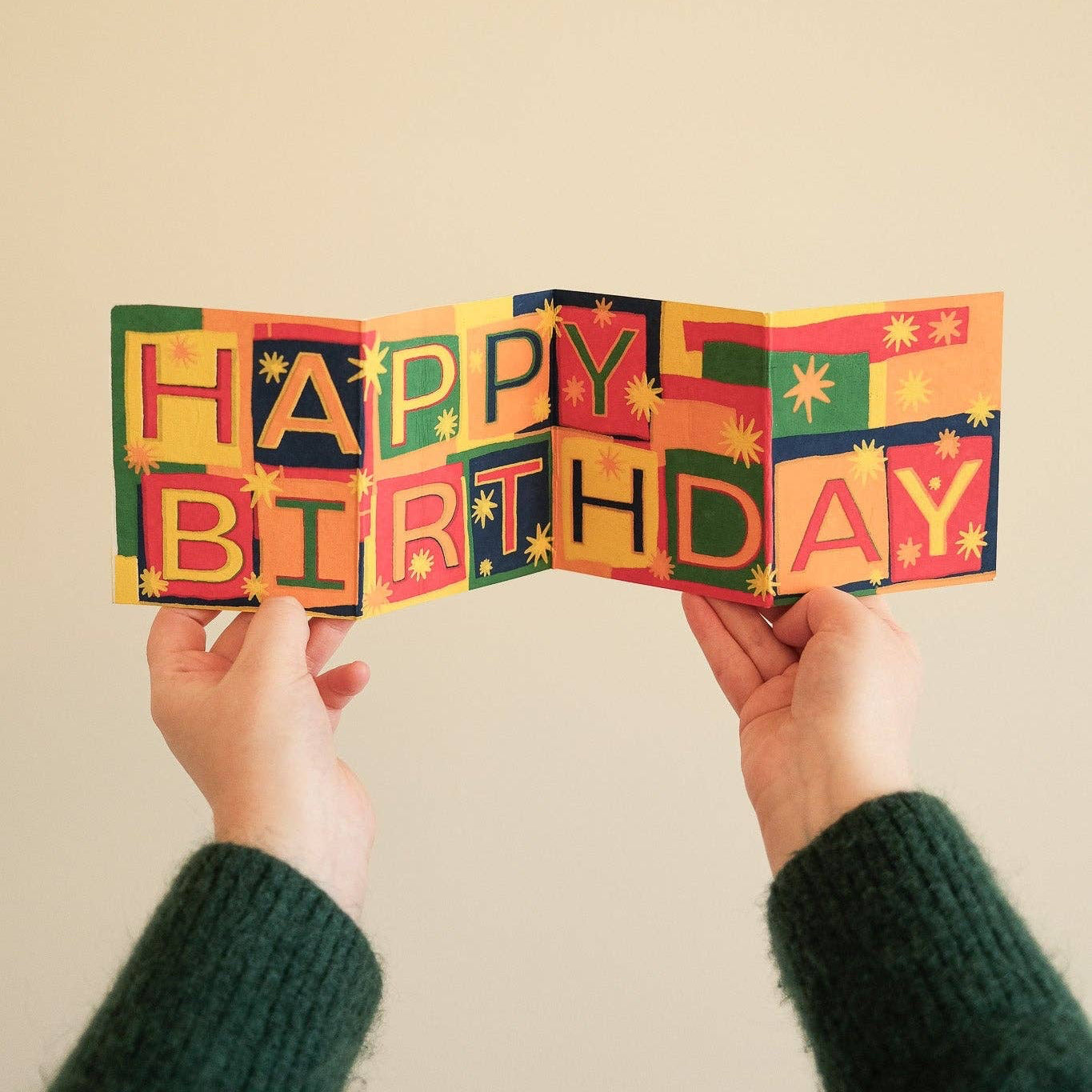 ‘HAPPY BIRTHDAY’ Concertina Card