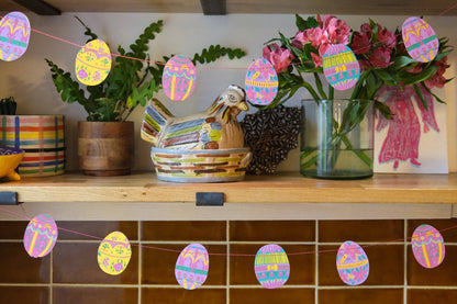 Easter Egg Sewn Garland