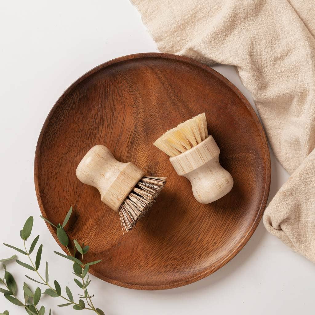 Firm Coconut Fibre Wooden Pot Brush