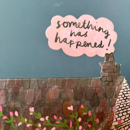 Something Has Happened Cottage Greeting Card