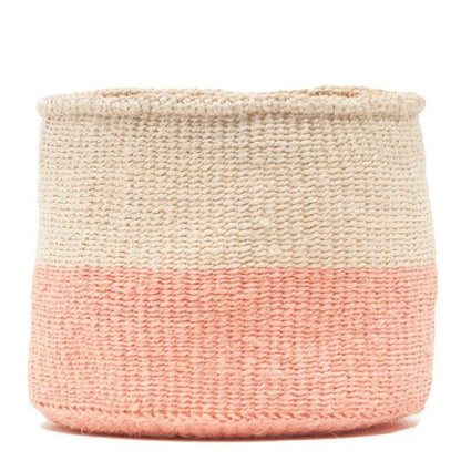 Dusky Pink Woven Basket