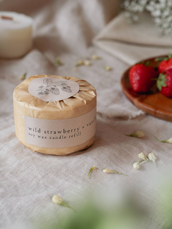 Wild Strawberry & Vanilla Candle Refill