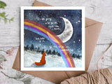 ‘It’s Okay’ Greeting Card - Fox Under The Moon