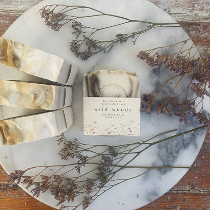 Handcrafted Wild Woods Soap - Cedarwood & Sage