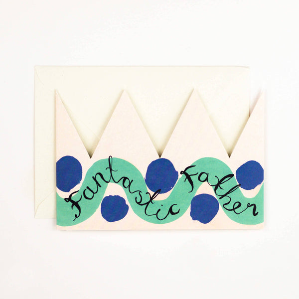 Fantastic Father Party Hat Card