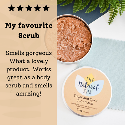 Sugar and Spice Body Scrub - Travel Size with Tin 75g