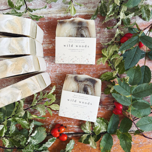 Handcrafted Wild Woods Soap - Cedarwood & Sage