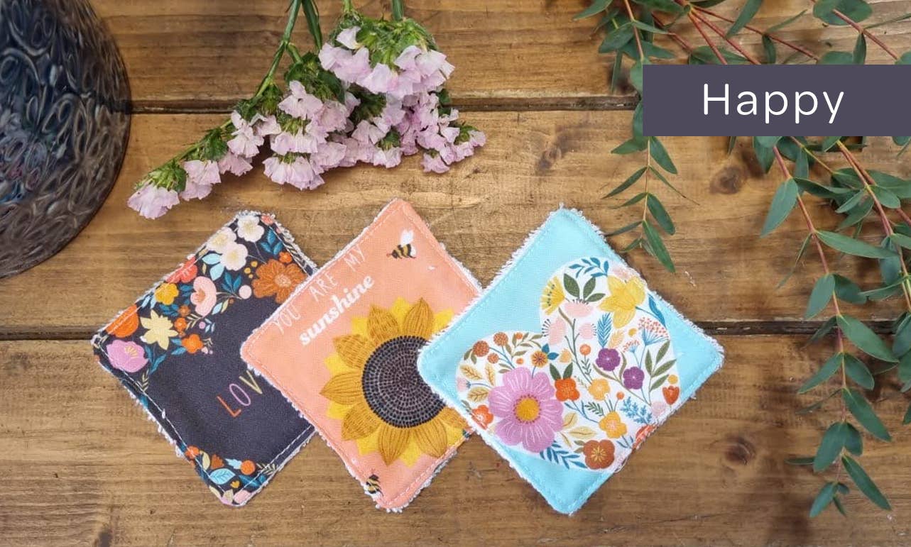 Handmade Cotton Scrubbies - Reusable Face Wipes