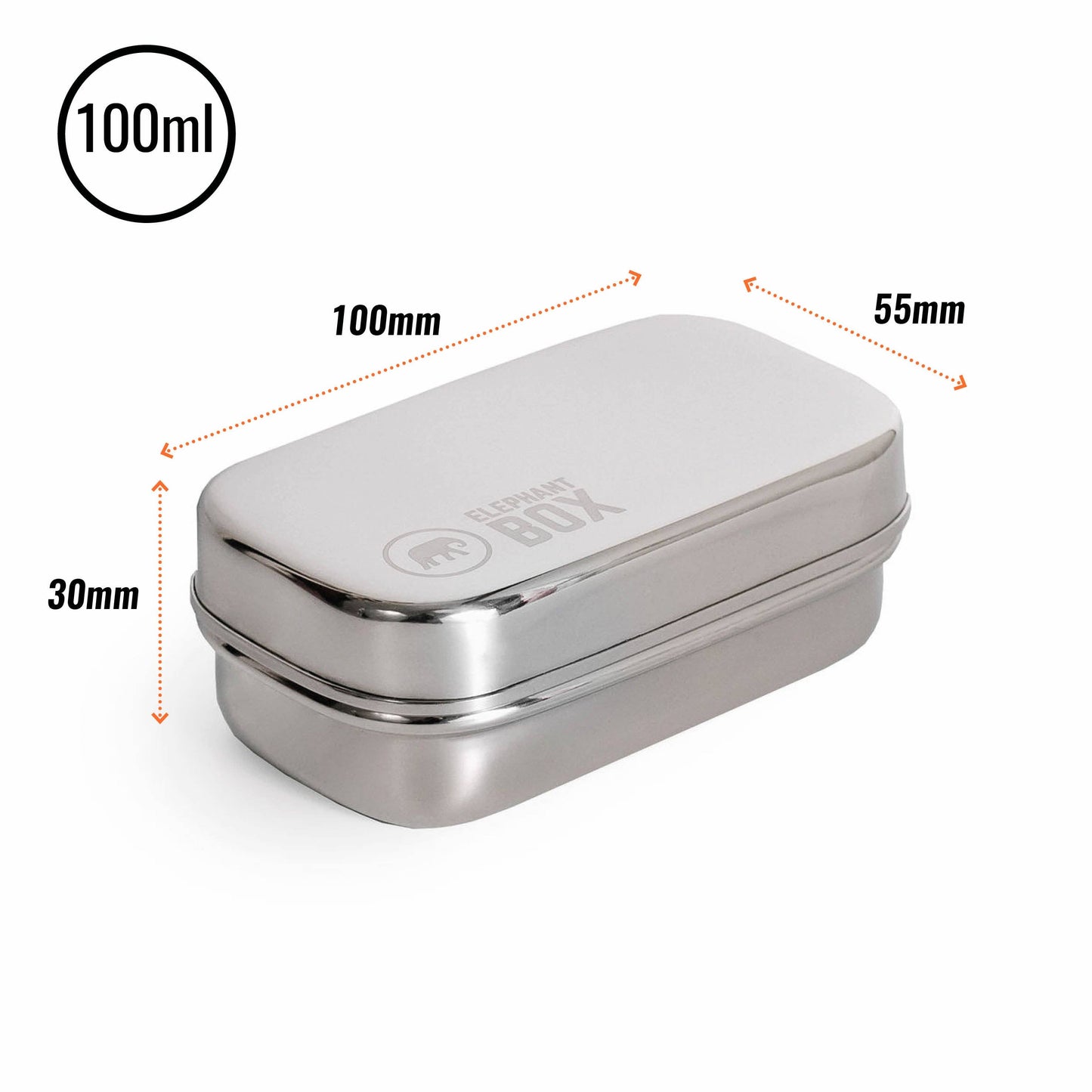 Elephant Box Stainless Steel Mini Snack Pod Pair