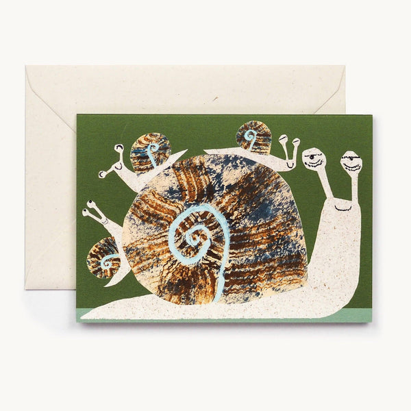 Snail Family Greeting Card