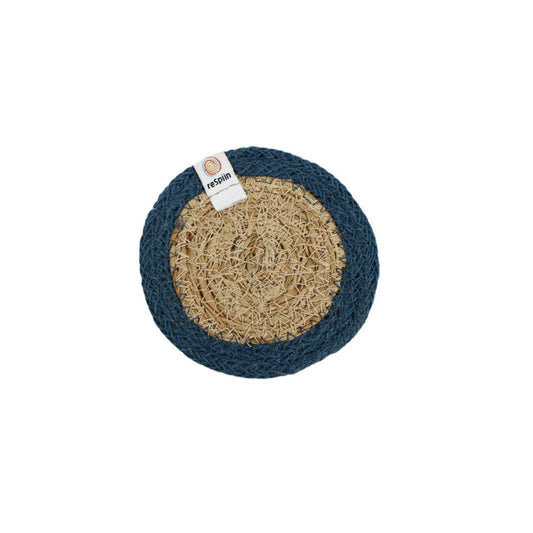 ReSpiin Set of 6 Seagrass & Jute Coasters