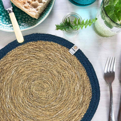 ReSpiin Set of 6 Seagrass & Jute Tablemats