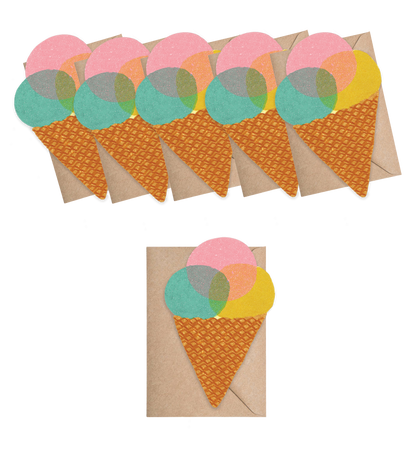 Ice Cream Mini Cards - Box of 6