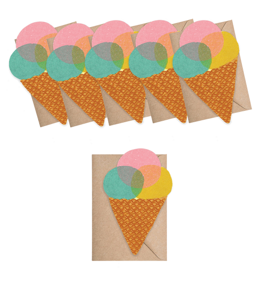 Ice Cream Mini Cards - Box of 6