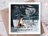 Hope Greeting Card - Fox Under The Moon