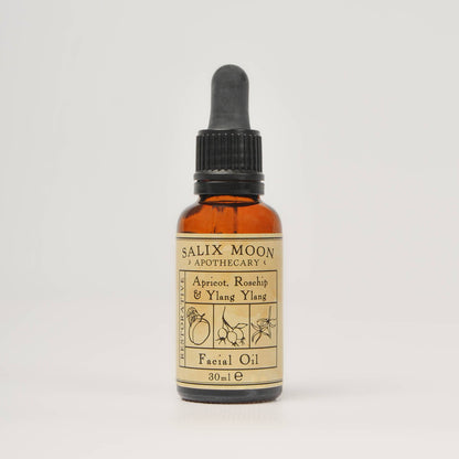 Salix Moon Botanical Facial Oil for Mature or Dry Skin - Apricot, Rosehip & Ylang Ylang