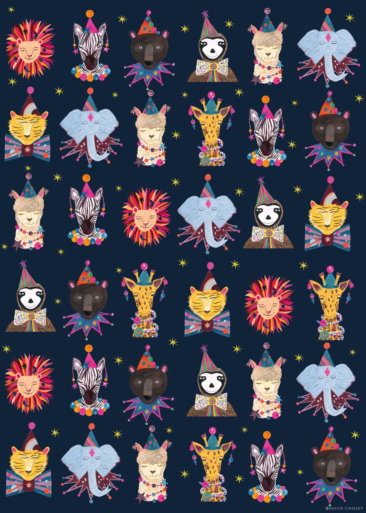 Magical Party Animals Gift Wrapping Paper
