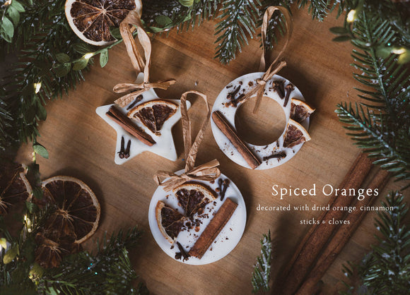 Christmas Scented Tree Decoration - Circle Bauble Spiced Orange
